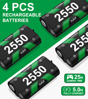 Ładowarka do pada do konsoli Xbox Series X/Xbox Series S ładująca stacja dokująca do konsoli Xbox One X/Xbox One S/Xbox One z 4 szt. Baterii 2